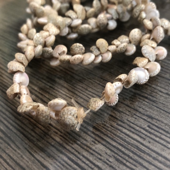 Vintage Button Top Spiral Shaped Shell Necklace - Picture 7 of 12